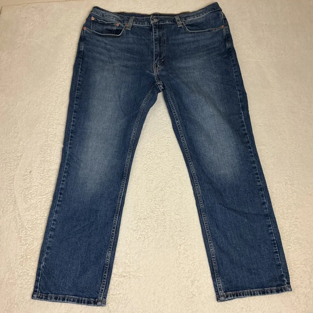 Levi's 514 Straight Fit Jeans Mens 38x30(FIT38x29) Blue Medium Wash Denim